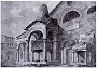 Veduta della chiesa di San Lorenzo,con le tombe di Antenore e di Lovati,nella loro sistemazione originale,nel 1760.Si con-(Adriano Danieli)
